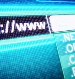 Drop down of TLD options in a URL address bar