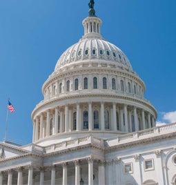 A photo of the outside of the US Court dome