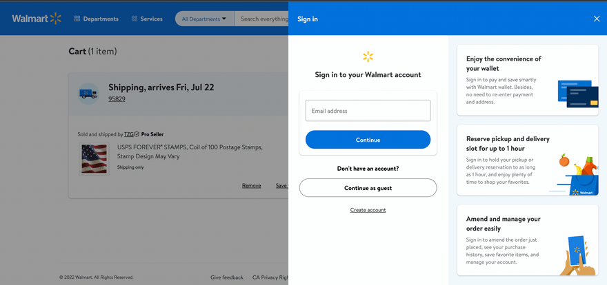 Walmart&rsquo;s checkout